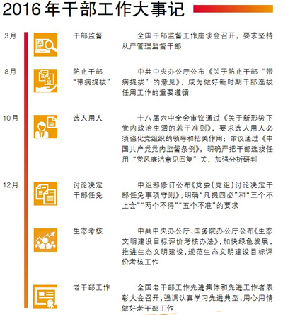 2016年组织工作盘点·干部工作